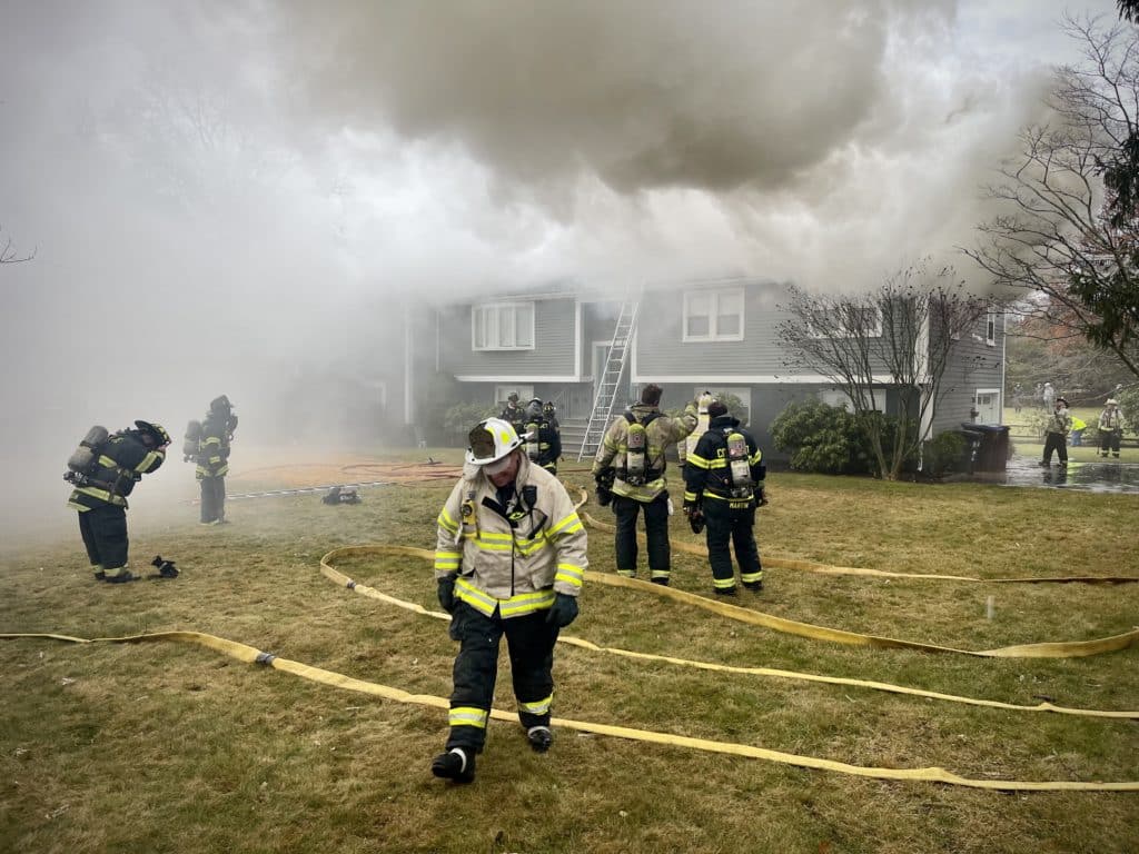 The Cohasset Fire Department responded to a house fire on Jerusalem Road Friday. (Courtesy Photo Cohasset Fire Department)